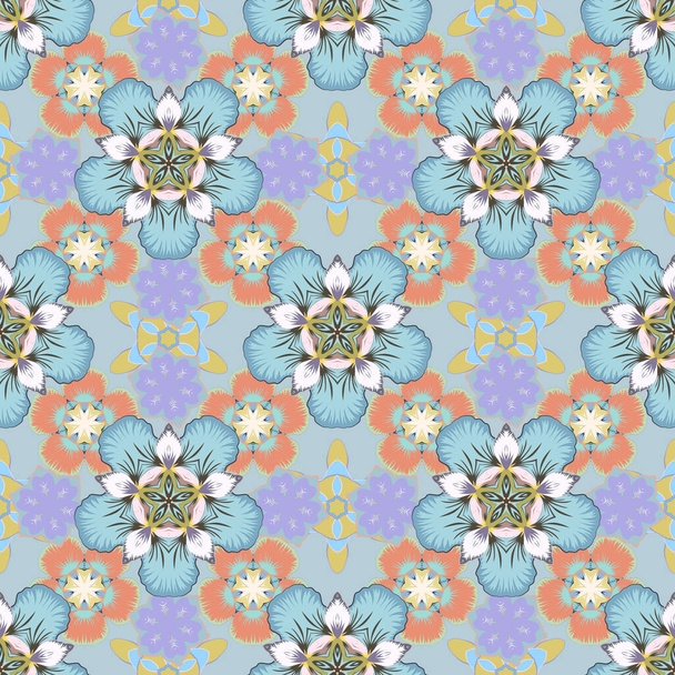 Vintage floral ornament. Abstract classic seamless pattern - Wektor, obraz