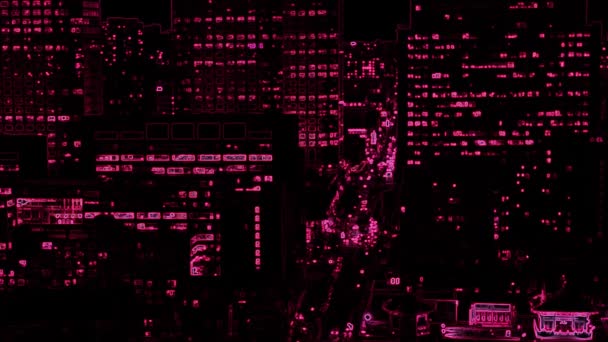Abstract City Pink Σε μαύρο φόντο απόθεμα βίντεο είναι ένα μεγάλο βίντεο. Αυτό το βίντεο 1920x1080 (HD) μπορεί να χρησιμοποιηθεί ως φόντο σε οποιοδήποτε έργο. Αυτό το υλικό θα φανεί μεγάλη στην επόμενη επεξεργασία, το έργο, ή ταινία σας. - Πλάνα, βίντεο