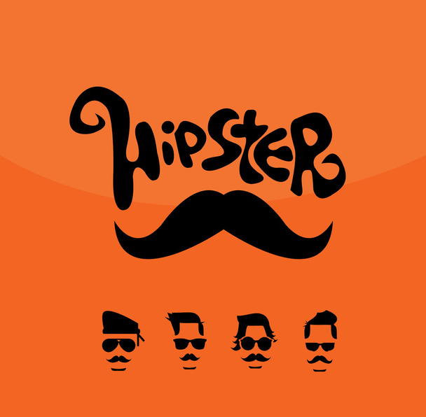 HIPSTER Mustaches - Vektor, obrázek