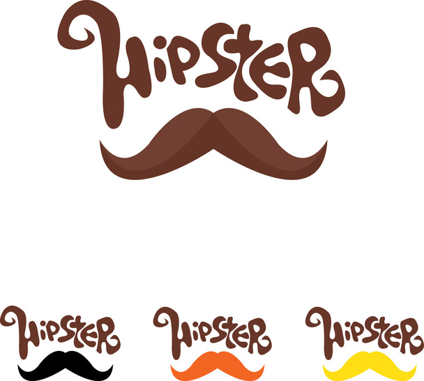 Hipster wąsy - Wektor, obraz
