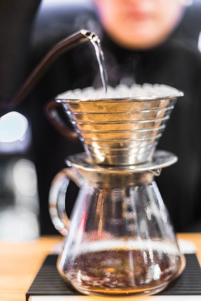 Coffe Making by barista - Foto, imagen