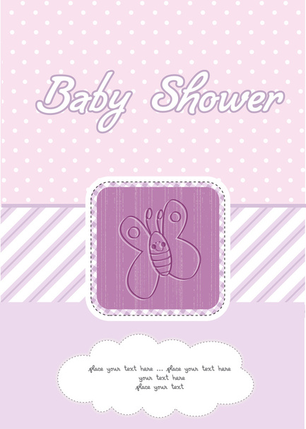 Bem-vindo baby card
 - Vetor, Imagem