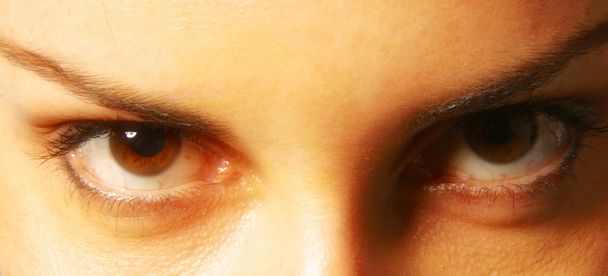 menselijke zwarte ogen - Foto, afbeelding