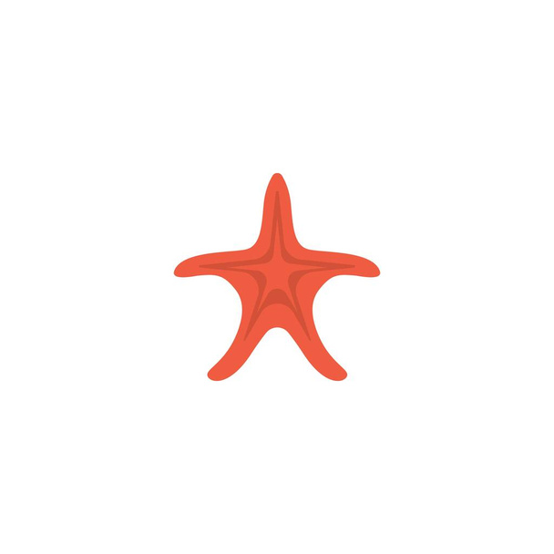 Star fish logo vector flat design template - Vector, Image