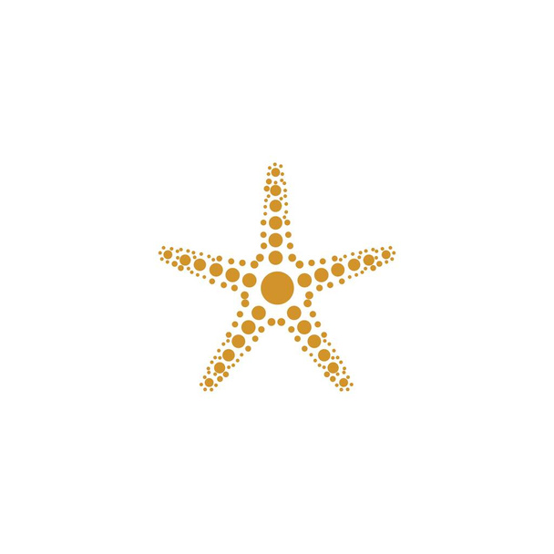 Estrela peixe logotipo vetor modelo de design plano
 - Vetor, Imagem