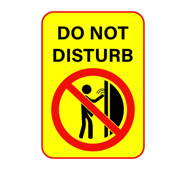 Do not disturb warning sign vector - Vector, Image