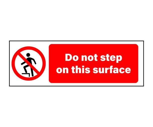 No intensifique esta señal de advertencia de superficie
 - Vector, Imagen