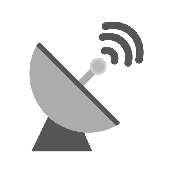 Icono del plato del satélite en el estilo de moda aislado Backgroun
 - Vector, imagen