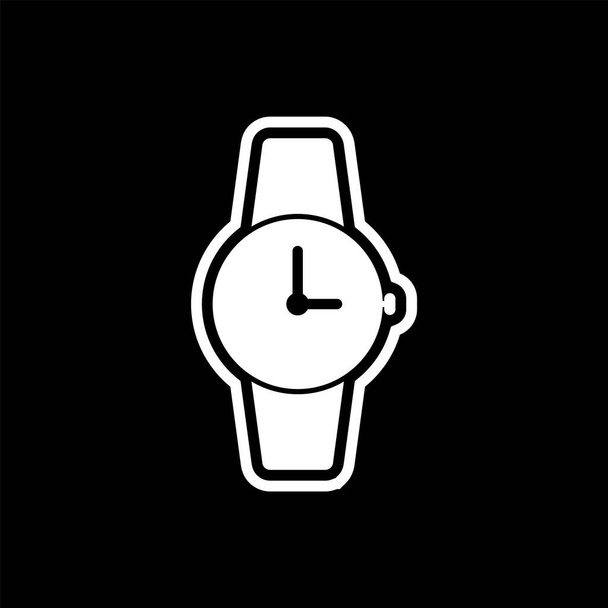 Icono del reloj en estilo de moda aislado fondo
 - Vector, imagen
