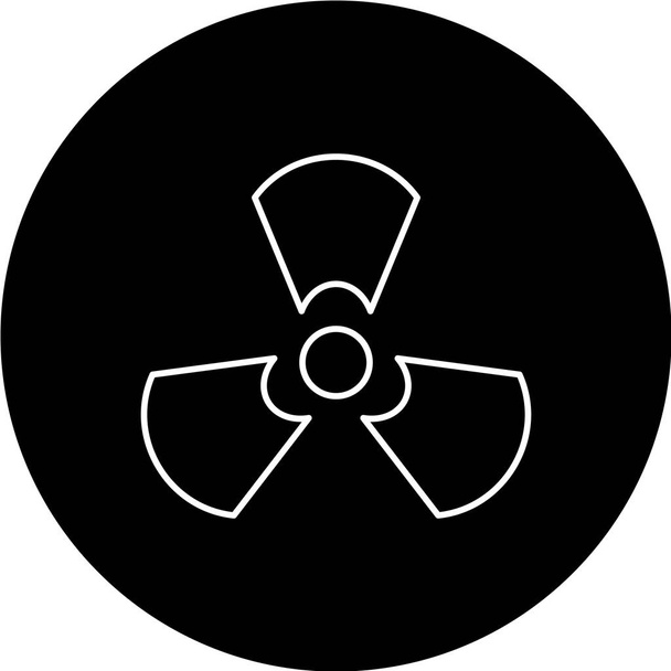 ilustração vetorial do ícone do ventilador nuclear
 - Vetor, Imagem