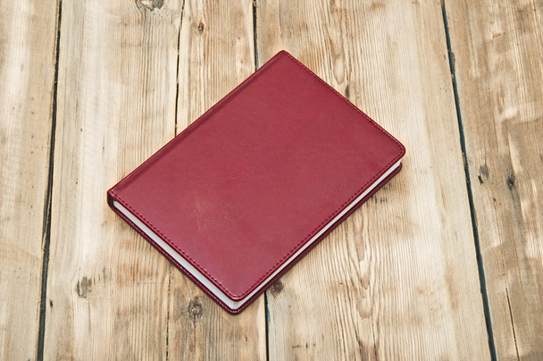 Note book on wood background - Photo, Image