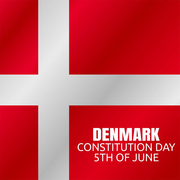 Ευτυχισμένη ημέρα σύνταγμα της Δανίας Διάνυσμα Εικονογράφηση - Διάνυσμα, εικόνα