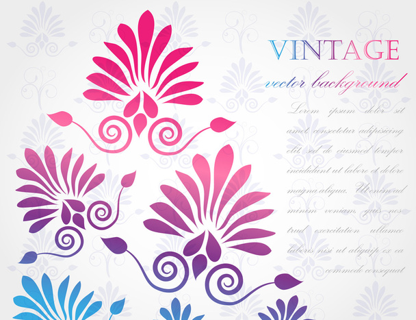 Abstract floral background. - Vector, afbeelding