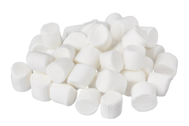 Marshmallow isolated on white background with clipping path and full depth of field - Photo, Image