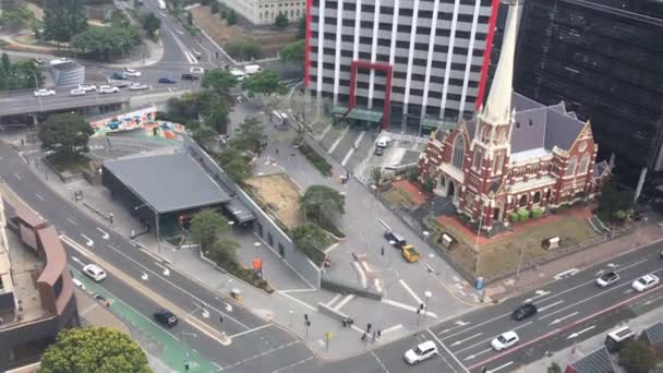 BRISBANE - DEC 23 2018:Aerial view of Brisbane city downtown. Brisbane is the Capital city of Queensland, Australia. - Footage, Video