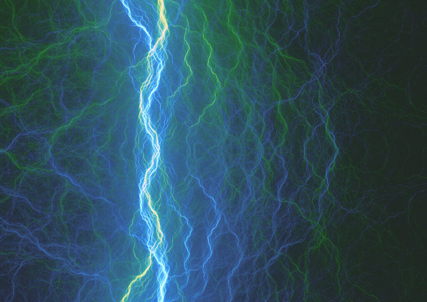 Plasma azul, fundo elétrico abstrato
 - Foto, Imagem