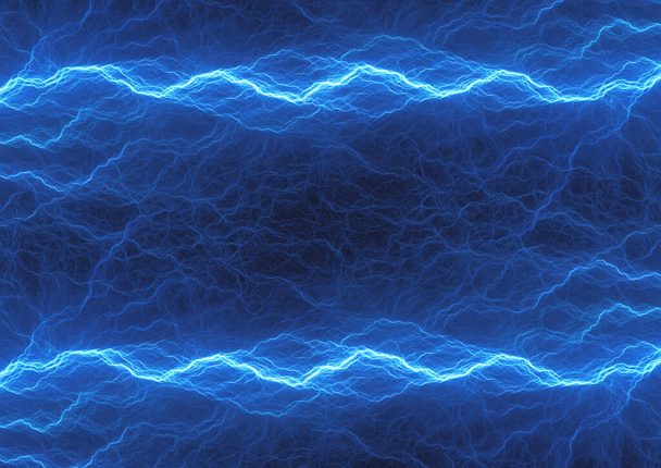 Kék absztrakt fraktál villám, plazma háttér - Fotó, kép