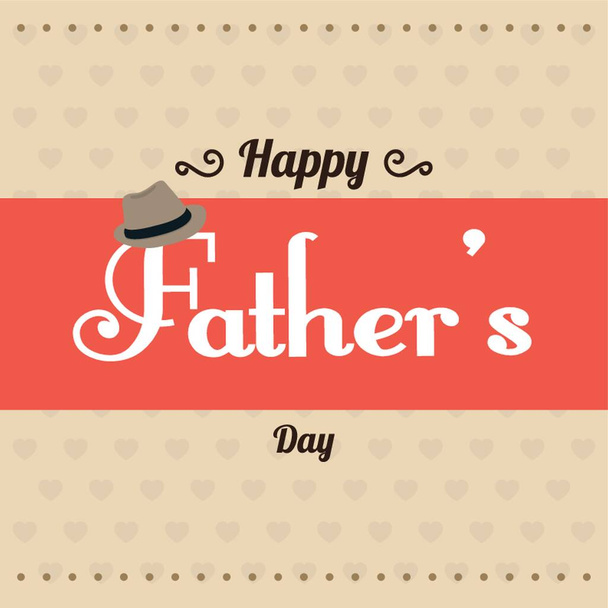 Father's day card - Vector, Imagen