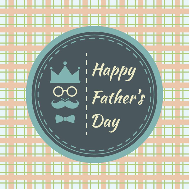 Father's Day greeting design - Vector, Imagen