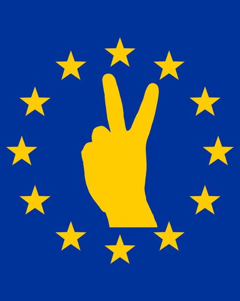 Avrupa parmak sinyal - Fotoğraf, Görsel