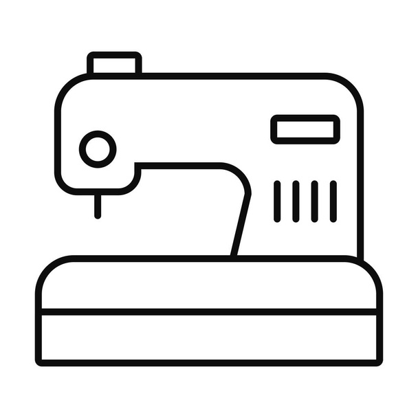 sewing machine icon, line style - Vector, Image