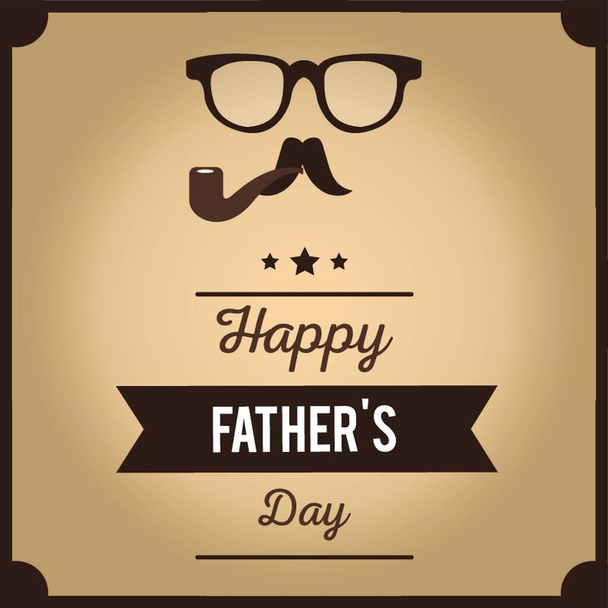 Father's day card - Vector, Imagen