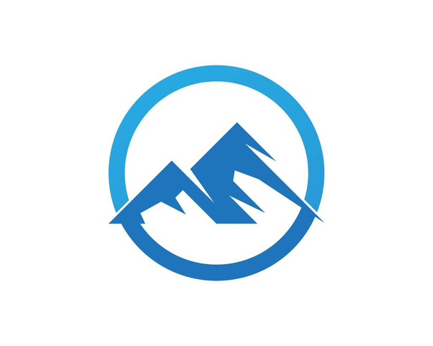Naturaleza montaña logo vector plantilla
 - Vector, imagen