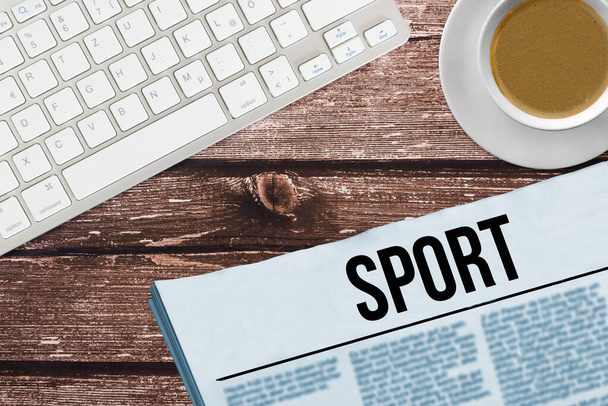 Daily newspaper with the title Sport - Φωτογραφία, εικόνα