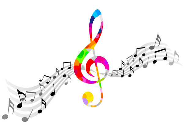 music notes graphic in vector quality - Vector, Image