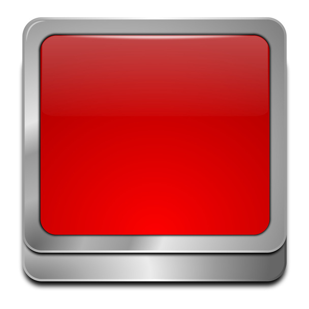 Botón rojo en blanco
 - Foto, Imagen