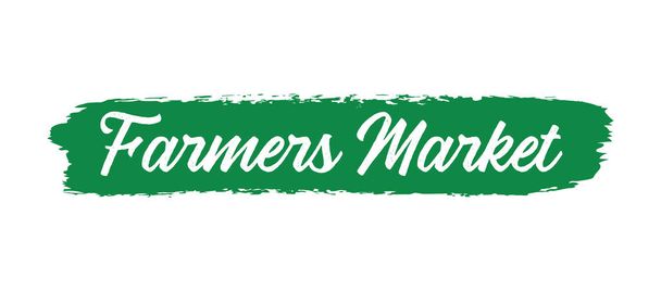 Mano bosquejado Farmers Market cotización como bandera. Letras para banner, encabezado, anuncio, anuncio
. - Vector, Imagen