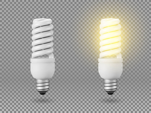 Vector Isolated light bulb. - Vektor, Bild