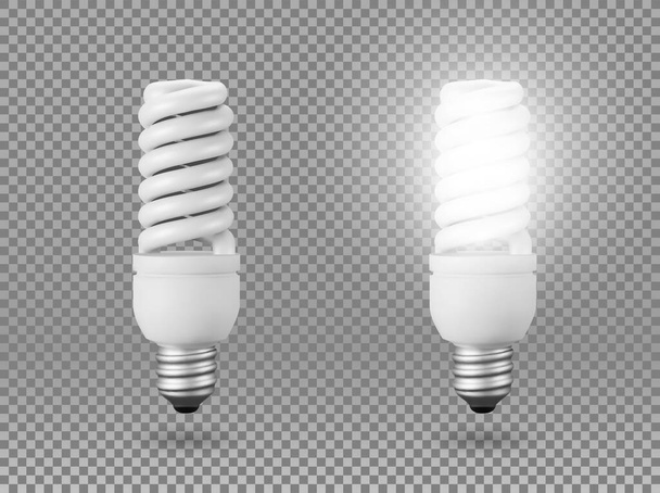 Vector Isolated light bulb. - Vektor, Bild