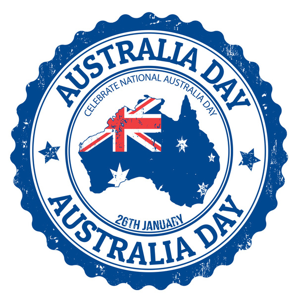 Αυστραλία ημέρα σφραγίδα - Διάνυσμα, εικόνα