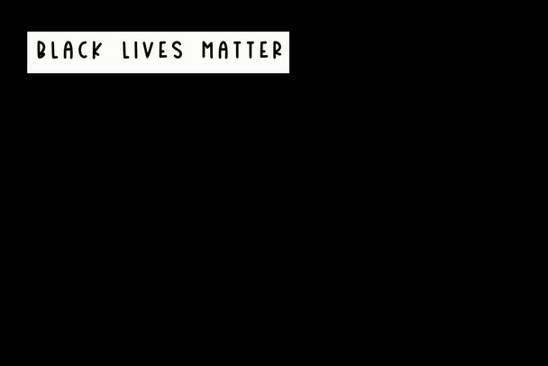 Black Lives Matter biały slogan - Zdjęcie, obraz