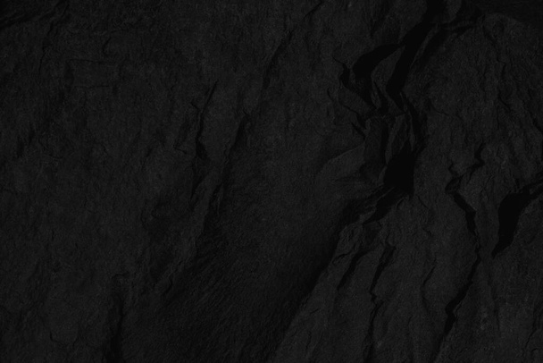 zwarte ondergrond textuur interieur en buitenkant stenen muur. Blanco voor ontwerp - Foto, afbeelding