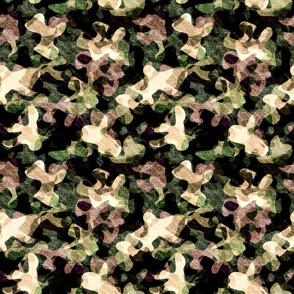 Nahtloses / bearbeitbares Camouflage-Muster - Foto, Bild