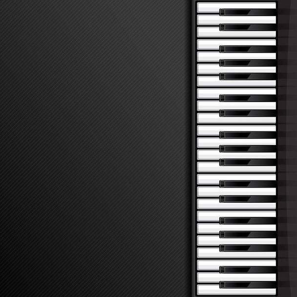 Fondo abstracto con teclas de piano. Ilustración vectorial
 - Vector, imagen