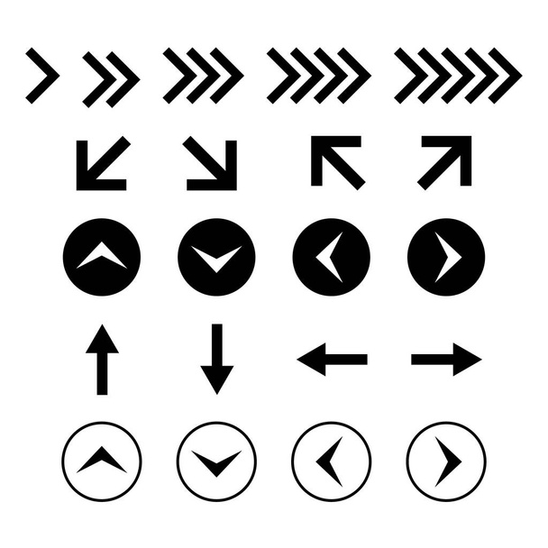 Gran conjunto de flechas diferentes
 - Vector, imagen
