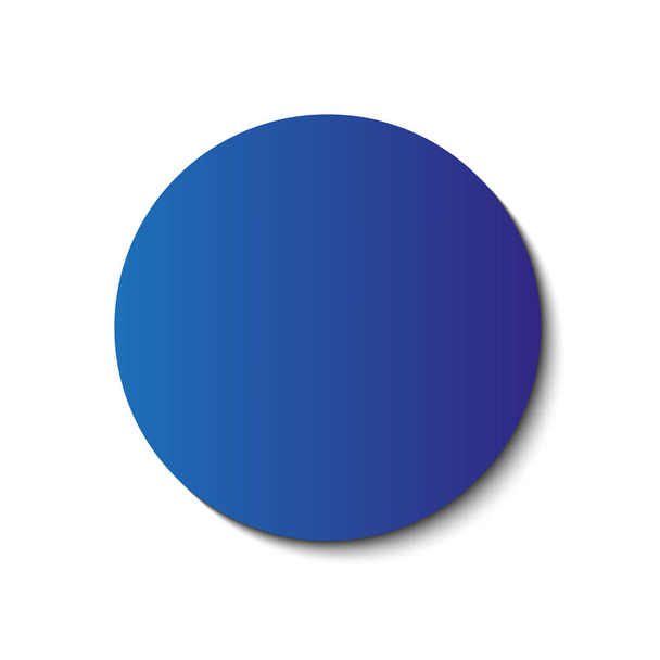 Kreisverlauf blaue Farbe und Dreieck-Polygonmuster auf weißem Hintergrund (Vektor) - Vektor, Bild