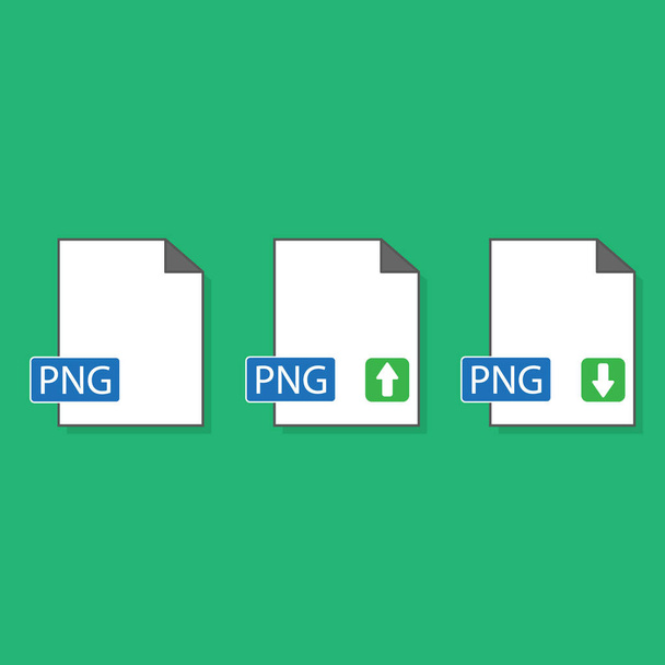 Szablon ikony formatu pliku png - Wektor, obraz