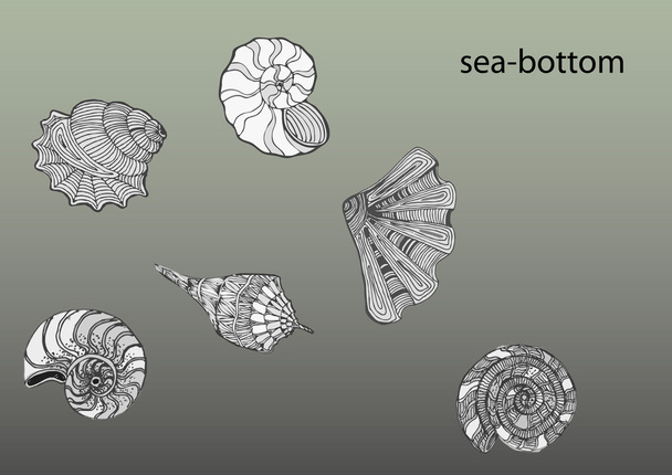Морское дно
 - Вектор,изображение