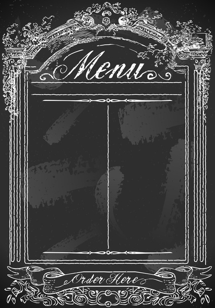 Vintage Blackboard for Restaurant Menu - Vetor, Imagem