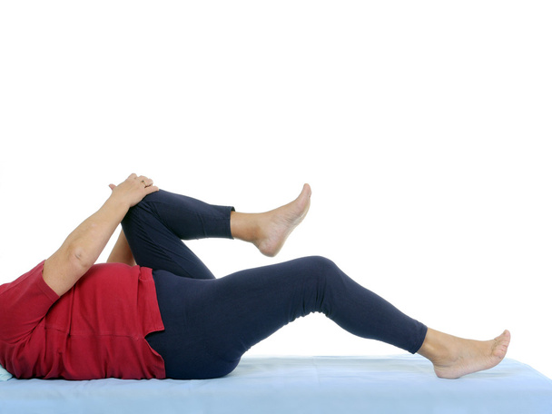 Test de fonction de la contraction articulaire de la hanche
 - Photo, image
