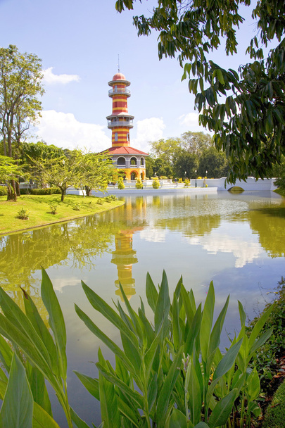 ho withun thasana oder Stadien Blick auf den Knall pa-in Palast, der auch als Sommerpalast bekannt ist, Thailand, Südostasien. - Foto, Bild