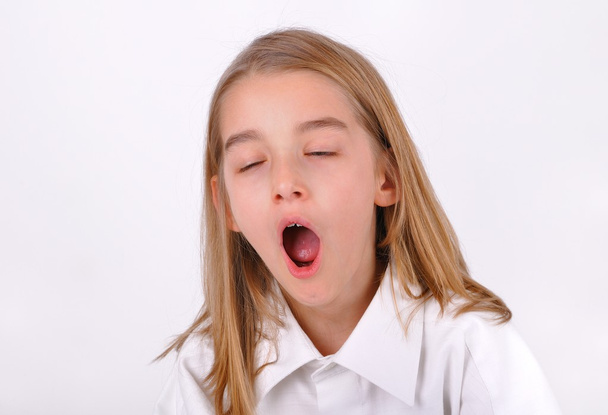 Little girl yawning - Photo, Image