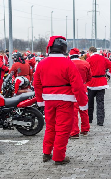 A motorcycls Santa - Fotó, kép