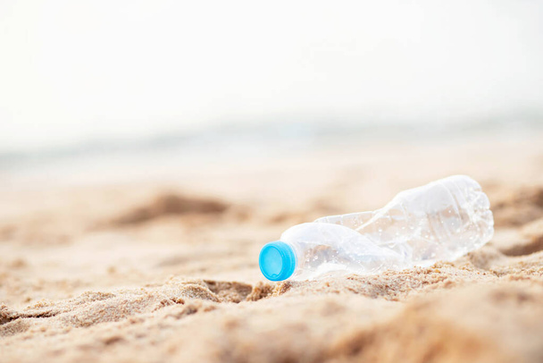 Garbage bottles in the sea - Фото, зображення