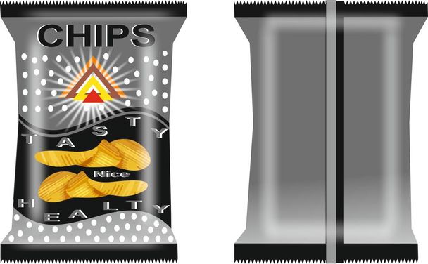 Beautiful chips packaging design create. - Photo, Image