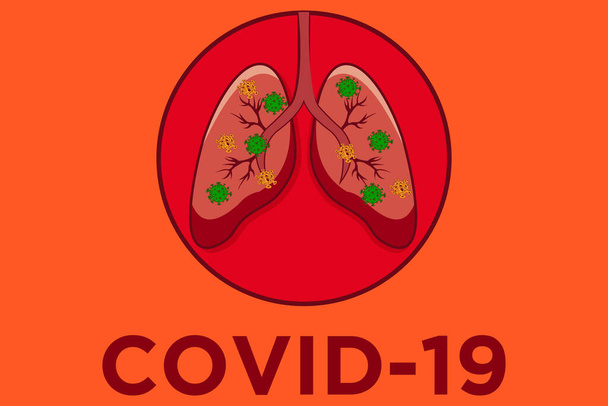 Vector illustration fight against covid-19 virus or coronavirus. - Vector, Image